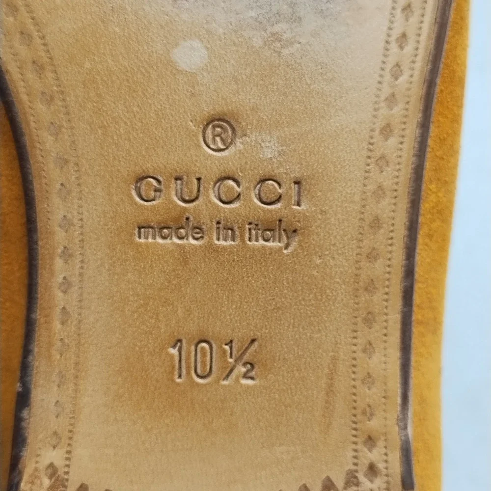 Vintage Gucci 1953 Horsebit Loafers Mens Size 10.5 Brown Moc Toe Cuban Heel